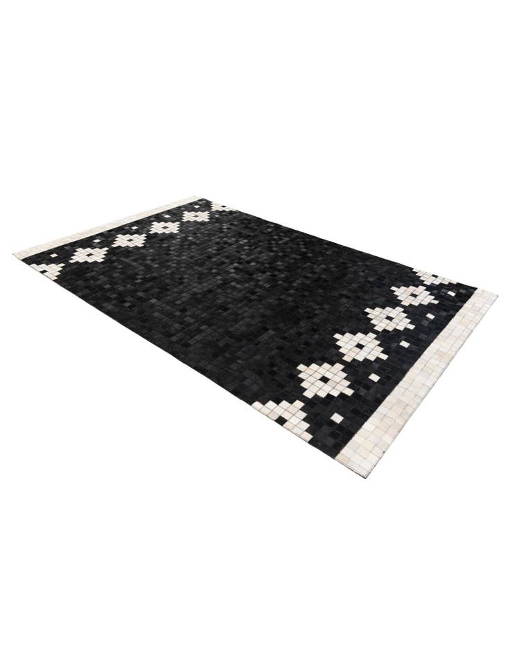 Detail image of  5' 1 x 7' 11 Cowhide Stocks Rug