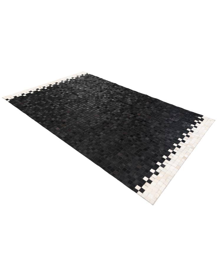 Detail image of  5' 3 x 8' 1 Cowhide Stocks Rug