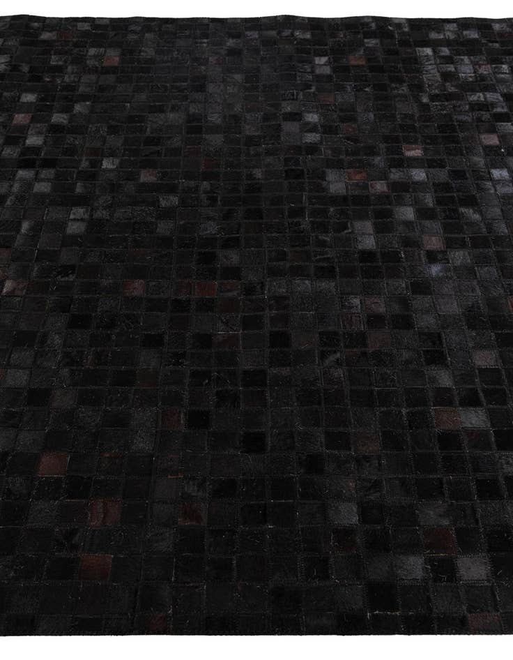 Detail image of  5' 3 x 8' 1 Cowhide Stocks Rug