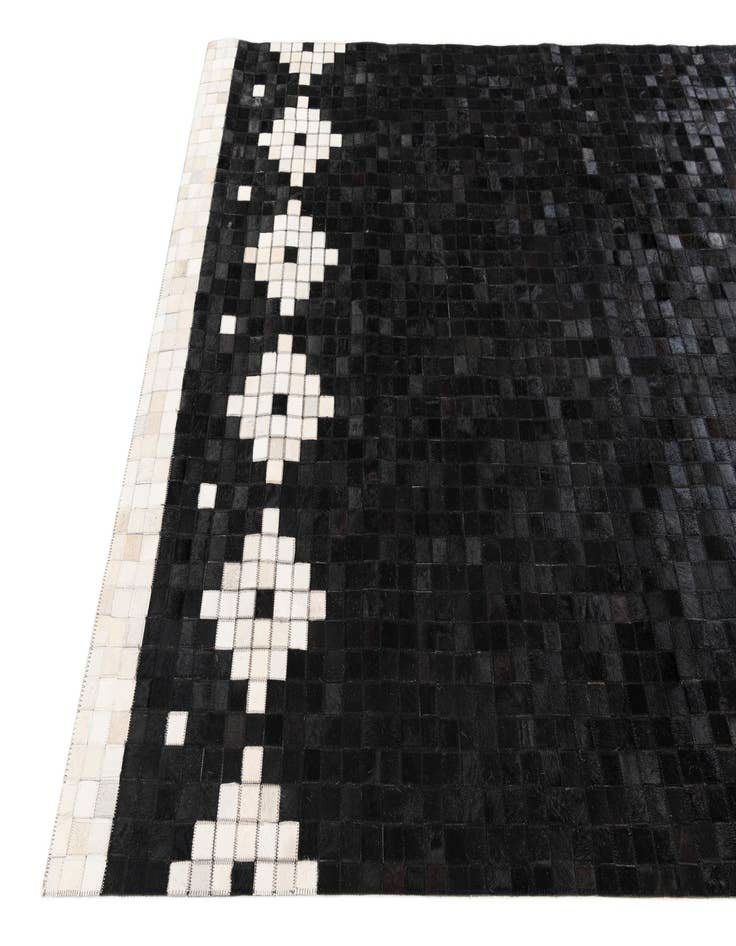 Detail image of  5' 1 x 8' Cowhide Stocks Rug