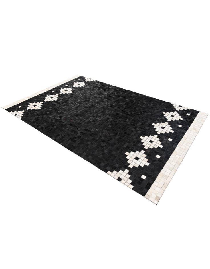 Detail image of  5' 2 x 8' Cowhide Stocks Rug