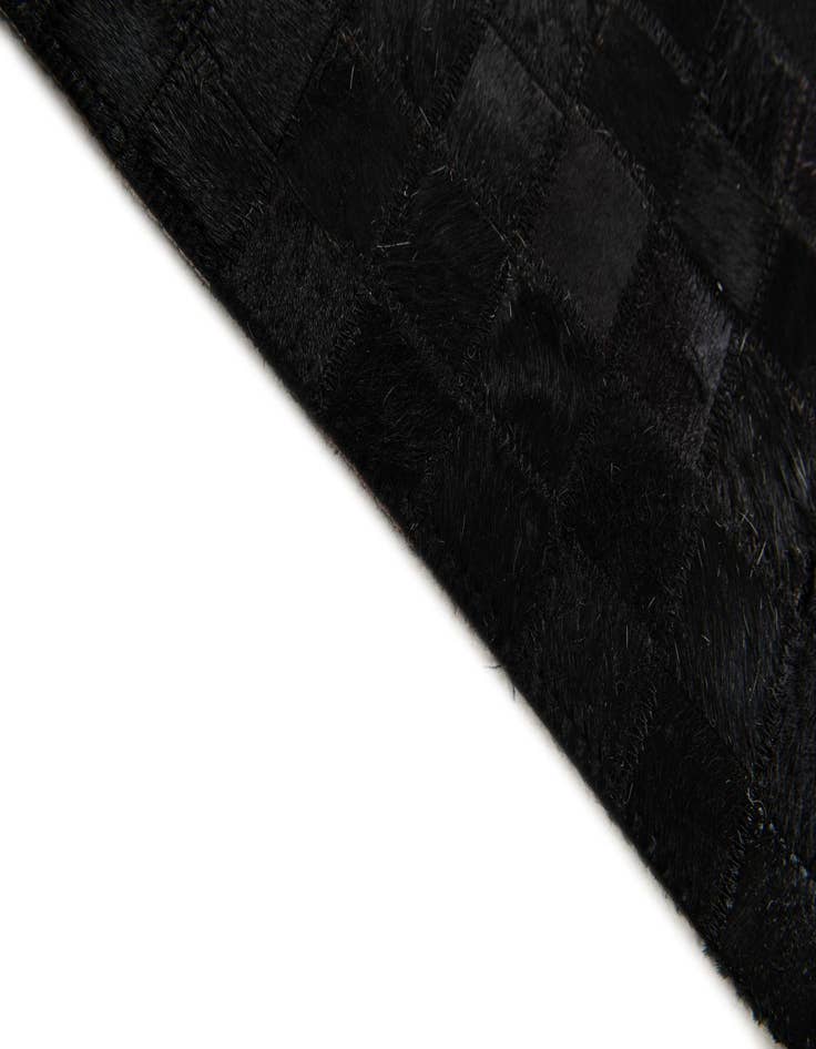 Detail image of  5' 2 x 8' 1 Cowhide Stocks Rug