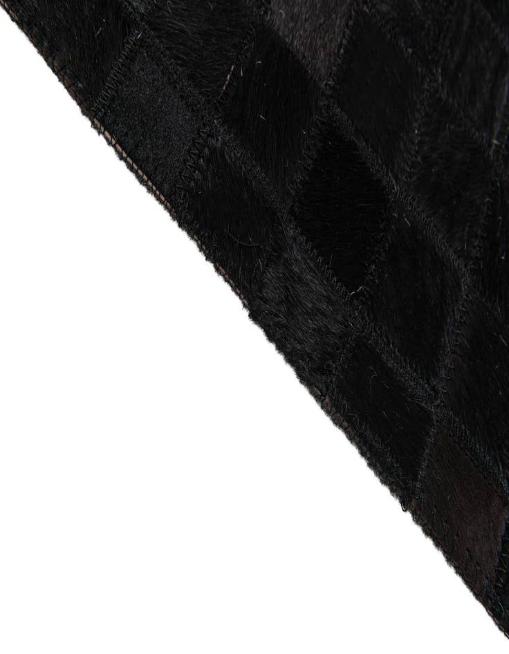 Detail image of  5' 2 x 8' Cowhide Stocks Rug