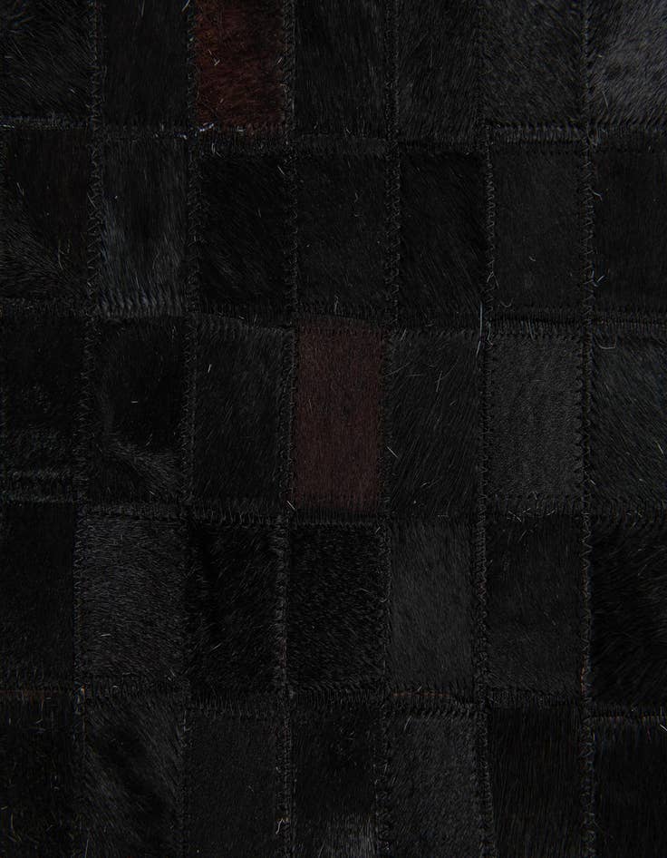 Detail image of  5' 2 x 8' Cowhide Stocks Rug