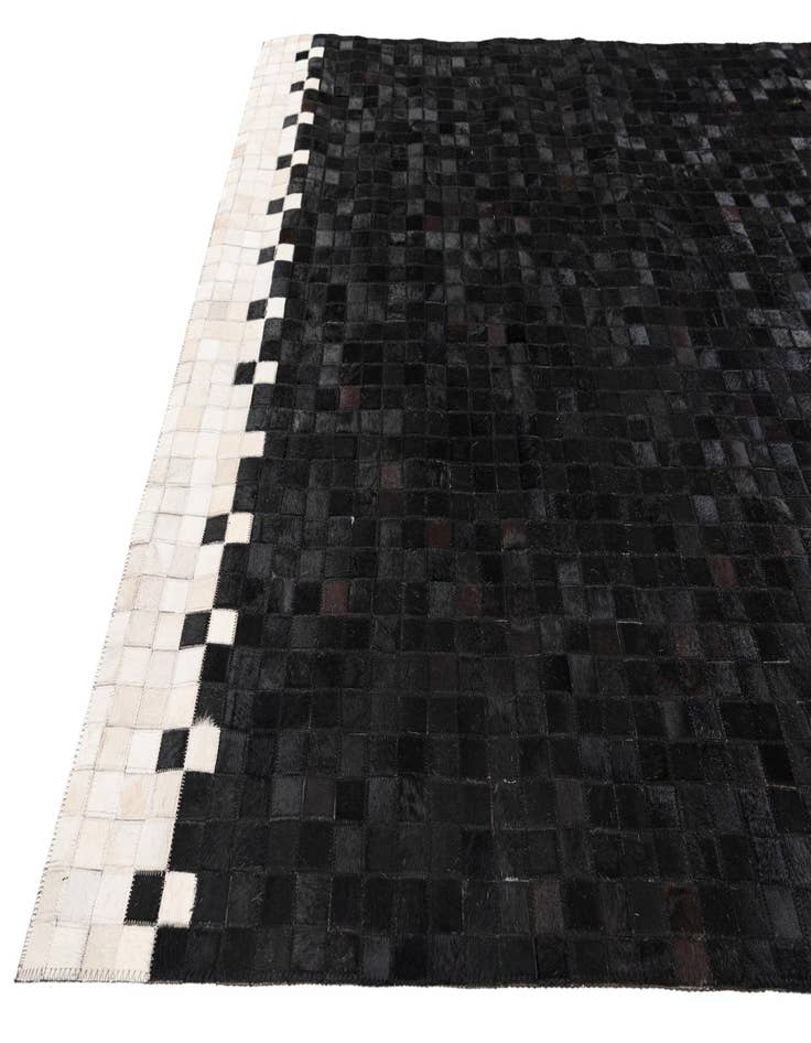 Detail image of  5' x 8' Cowhide Stocks Rug