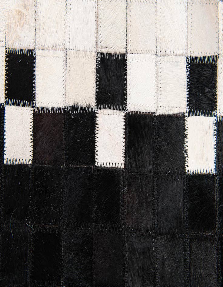 Detail image of  5' x 8' Cowhide Stocks Rug