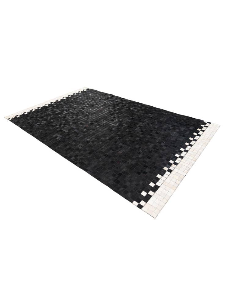 Detail image of  5' 1 x 8' 1 Cowhide Stocks Rug