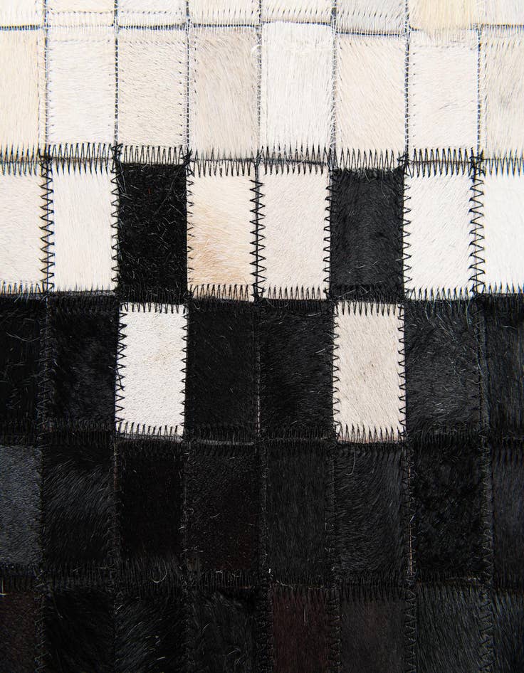 Detail image of  5' 1 x 8' 1 Cowhide Stocks Rug
