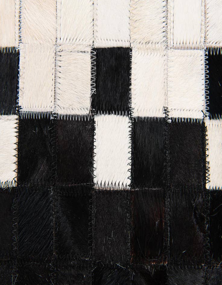 Detail image of  5' x 8' Cowhide Stocks Rug