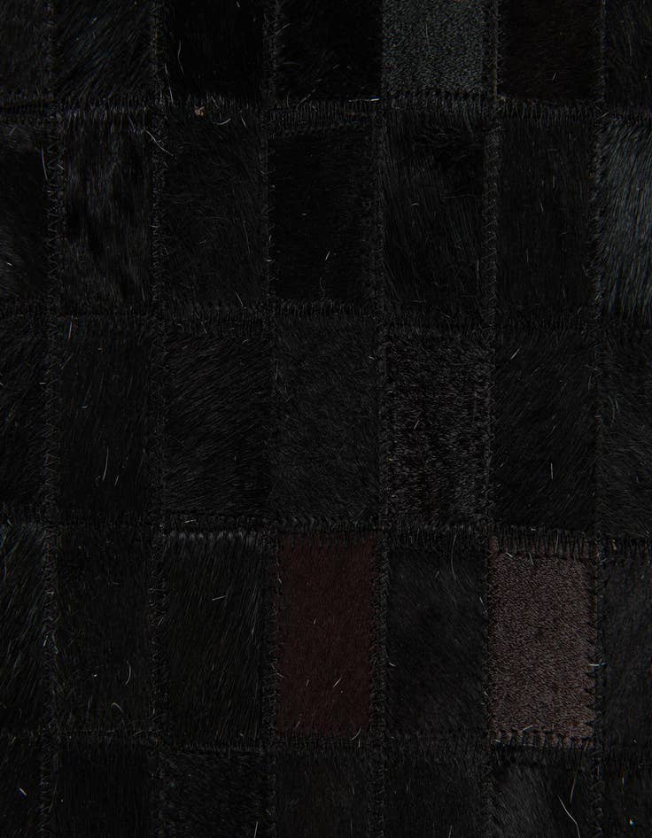 Detail image of  5' x 8' Cowhide Stocks Rug