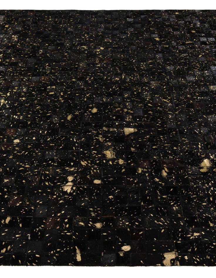 Detail image of  5' 1 x 7' 11 Cowhide Stocks Rug