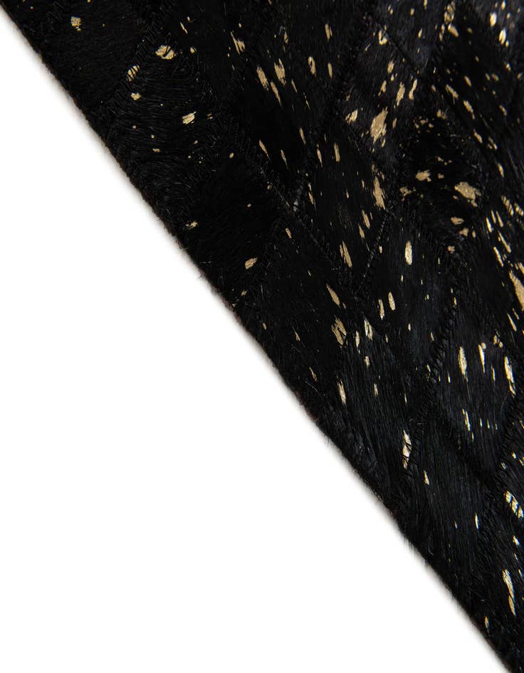 Detail image of  5' 1 x 7' 11 Cowhide Stocks Rug