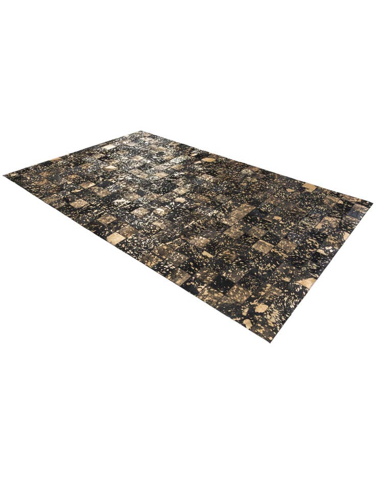 Detail image of  5' x 8' Cowhide Stocks Rug