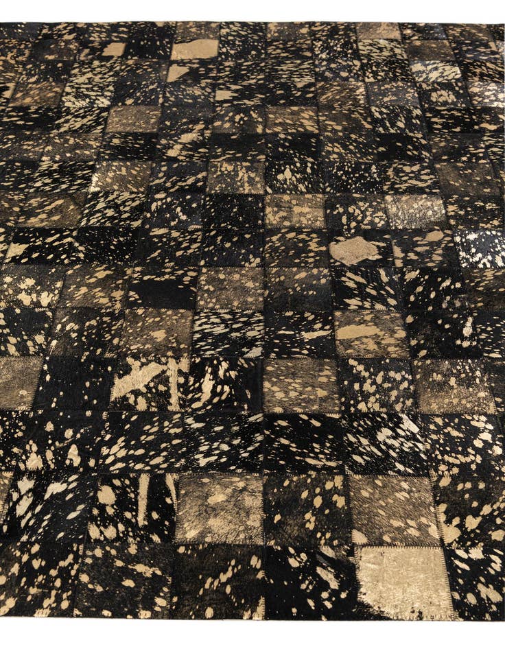 Detail image of  5' x 8' Cowhide Stocks Rug