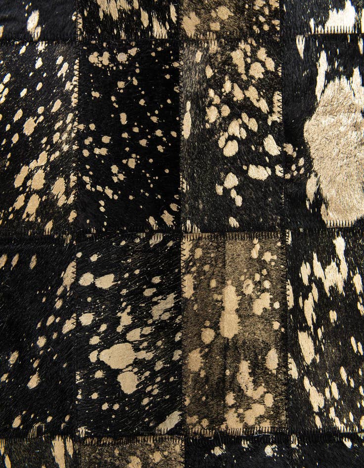 Detail image of  5' x 8' Cowhide Stocks Rug