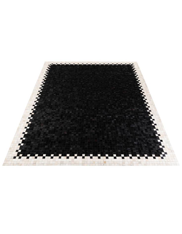 Detail image of  8' 1 x 9' 11 Cowhide Stocks Rug