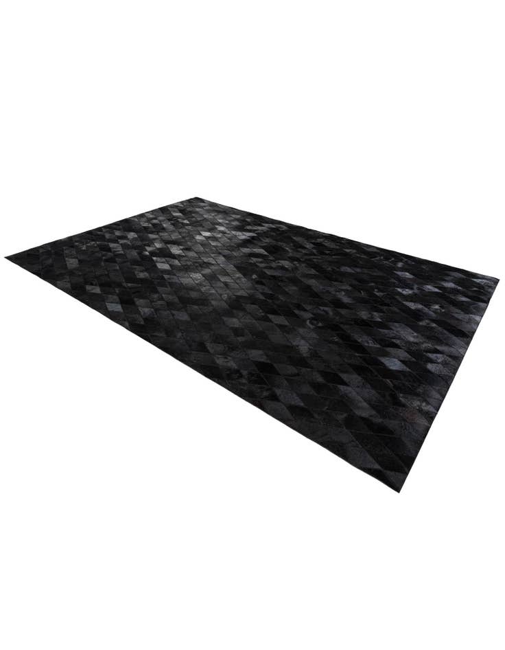 Detail image of  6' 6 x 9' 10 Cowhide Stocks Rug