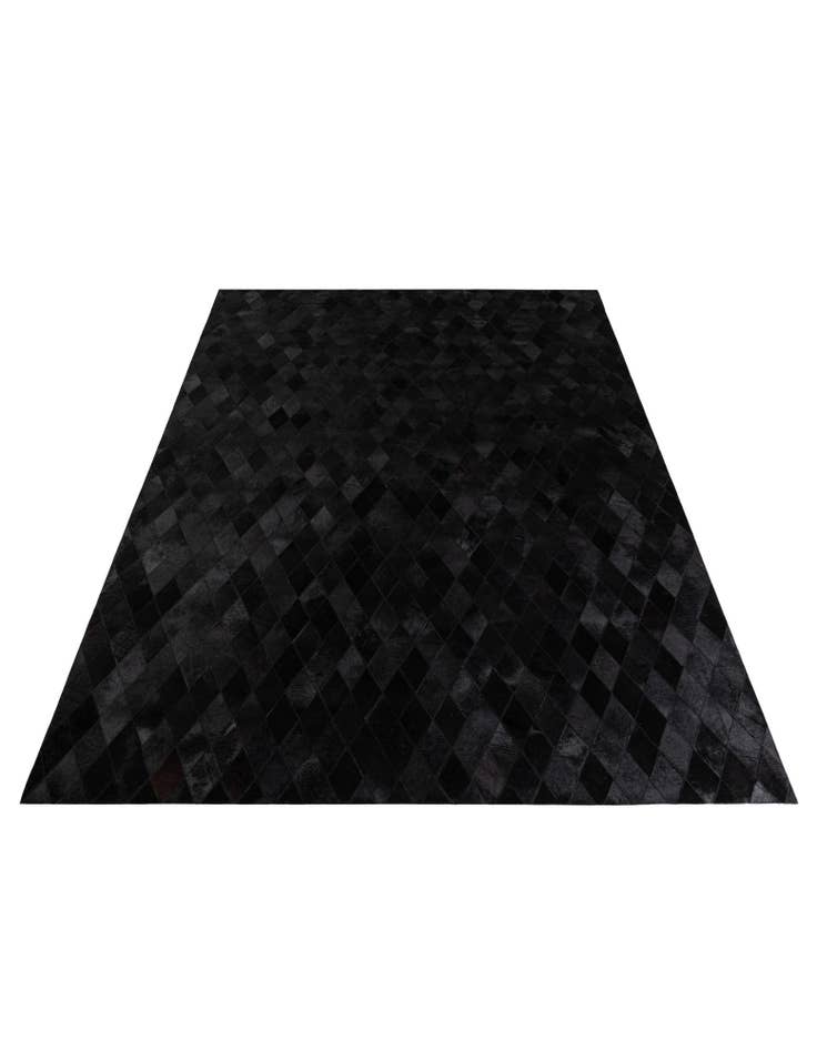 Detail image of  6' 6 x 9' 10 Cowhide Stocks Rug