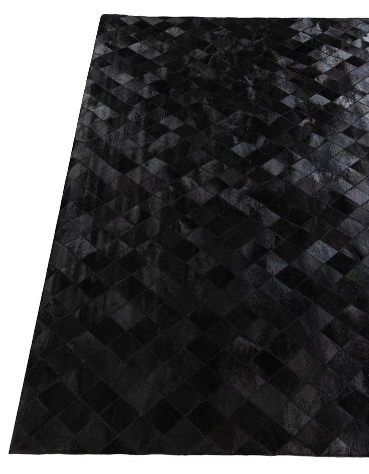 Detail image of  6' 6 x 9' 10 Cowhide Stocks Rug