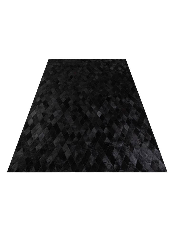 Detail image of  6' 6 x 9' 10 Cowhide Stocks Rug