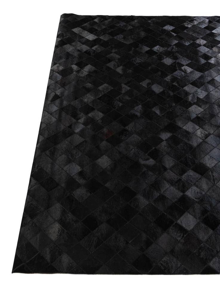 Detail image of  6' 6 x 9' 10 Cowhide Stocks Rug