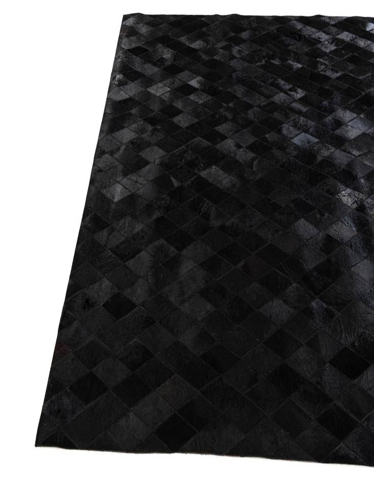 Detail image of  6' 6 x 9' 8 Cowhide Stocks Rug