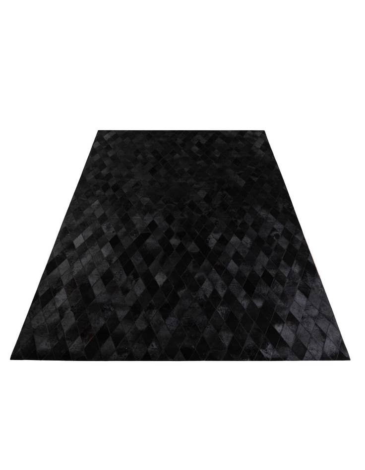 Detail image of  6' 7 x 9' 9 Cowhide Stocks Rug