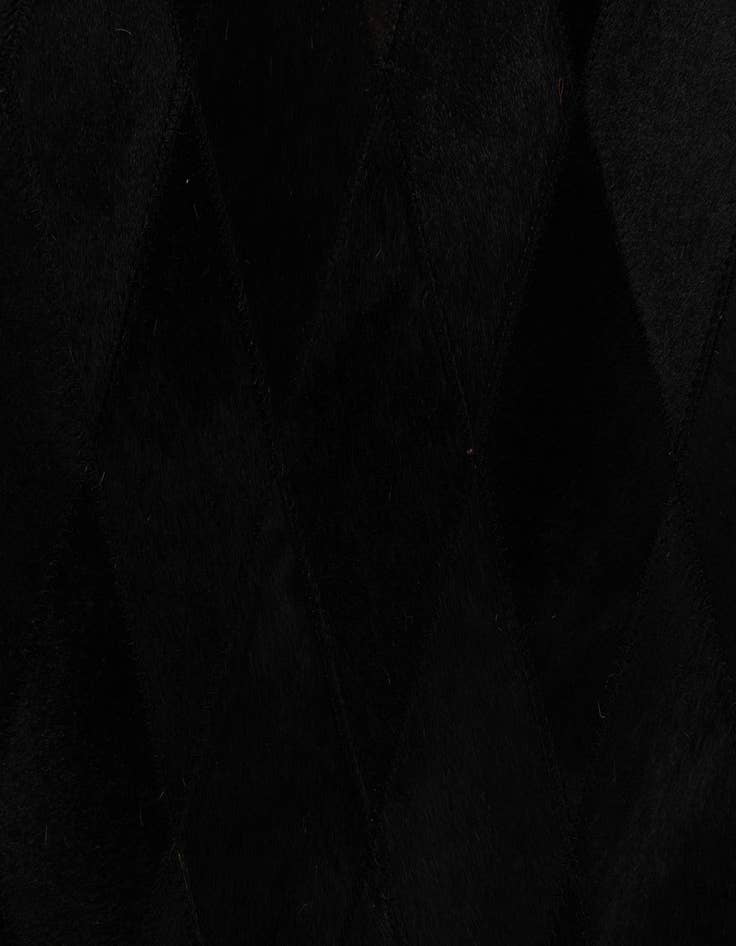 Detail image of  4' 7 x 6' 6 Cowhide Stocks Rug