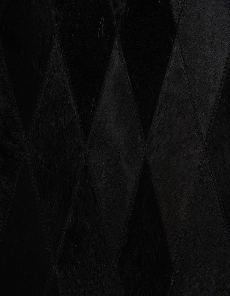 Detail image of  4' 7 x 6' 8 Cowhide Stocks Rug