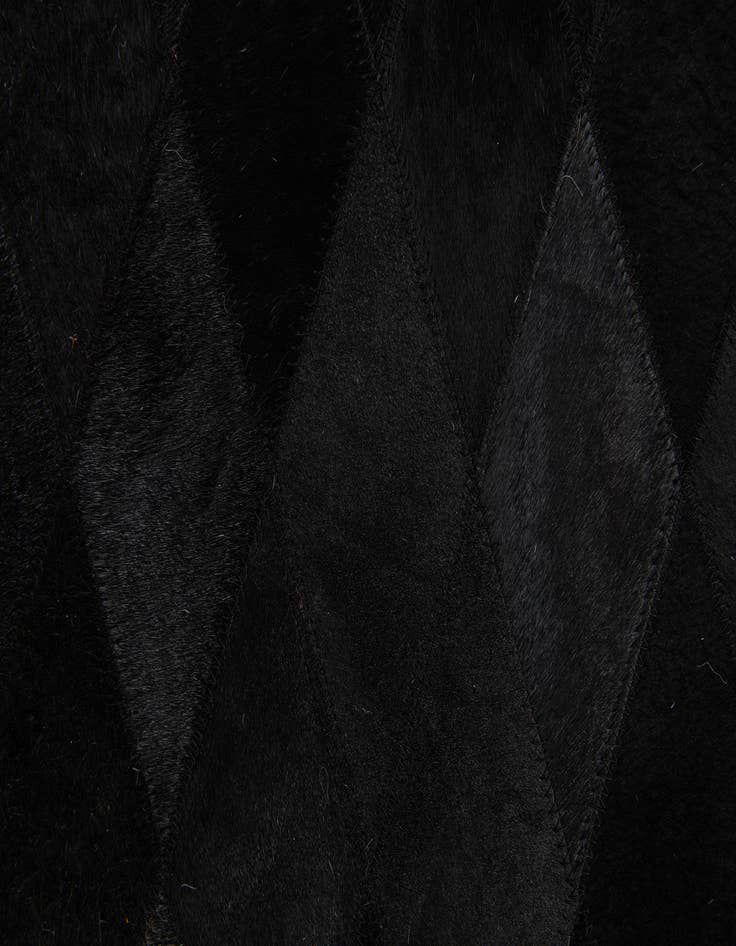 Detail image of  4' 7 x 6' 6 Cowhide Stocks Rug