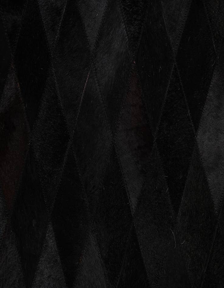 Detail image of  4' 7 x 6' 6 Cowhide Stocks Rug