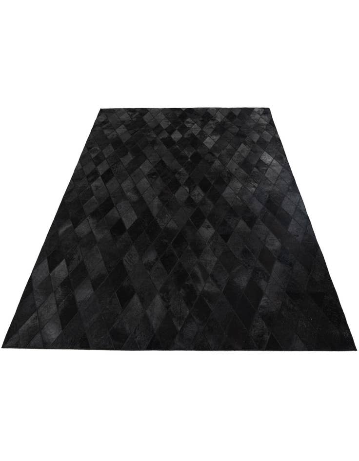 Detail image of  4' 8 x 6' 7 Cowhide Stocks Rug