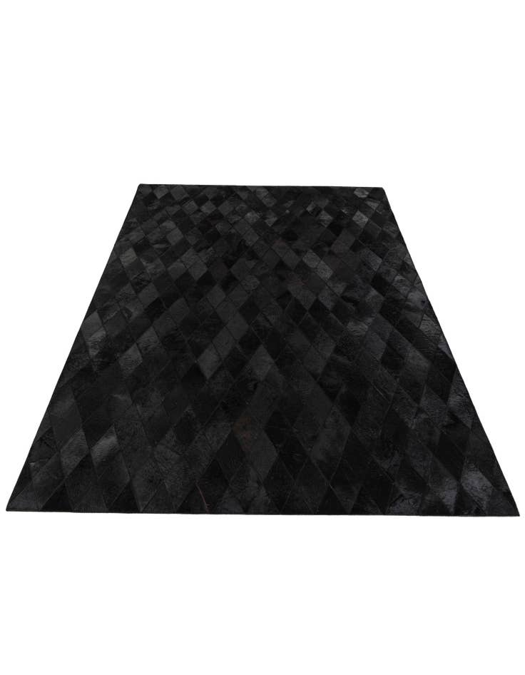 Detail image of  4' 7 x 6' 6 Cowhide Stocks Rug