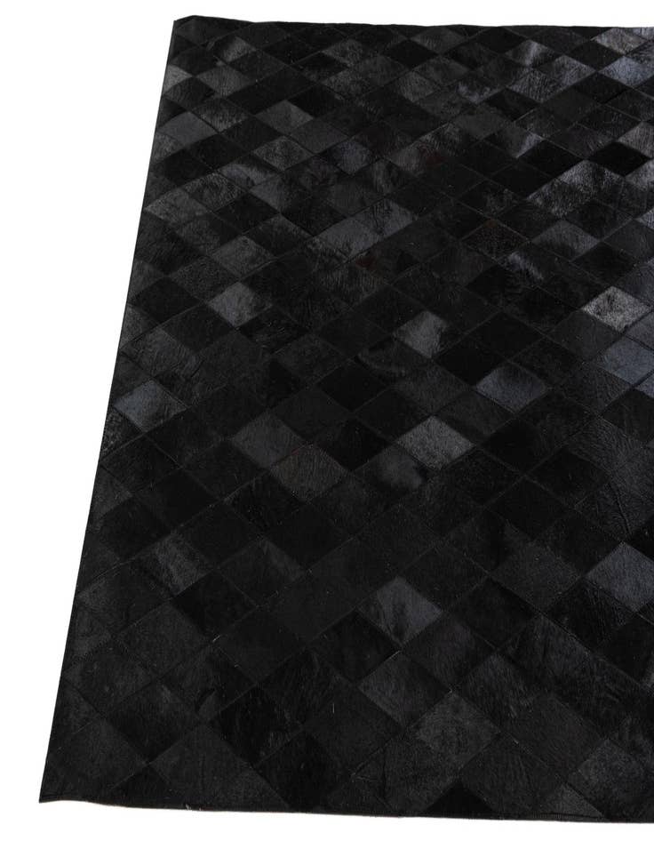 Detail image of  4' 7 x 6' 6 Cowhide Stocks Rug