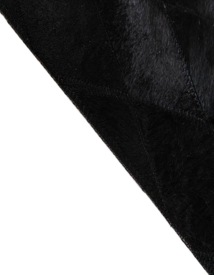 Detail image of  4' 7 x 6' 6 Cowhide Stocks Rug