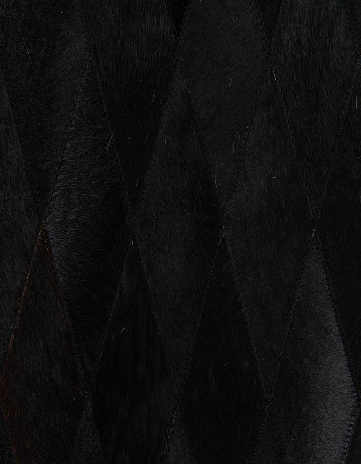 Detail image of  4' 7 x 6' 6 Cowhide Stocks Rug