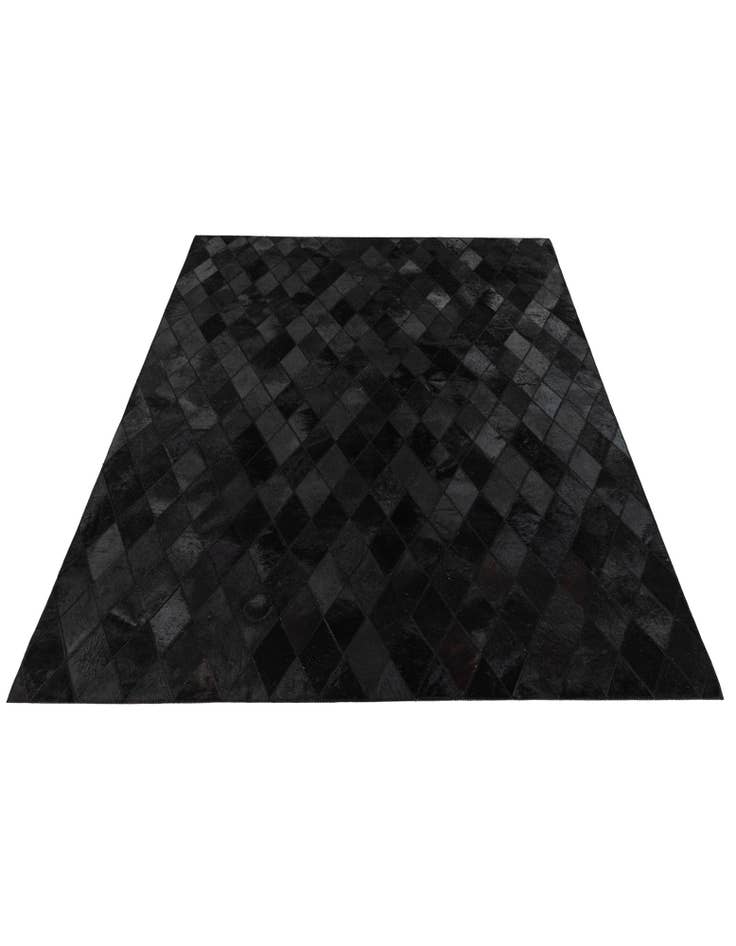 Detail image of  4' 7 x 6' 5 Cowhide Stocks Rug