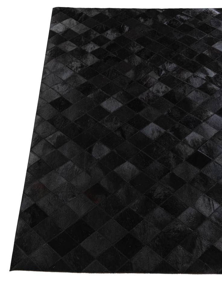 Detail image of  4' 7 x 6' 5 Cowhide Stocks Rug