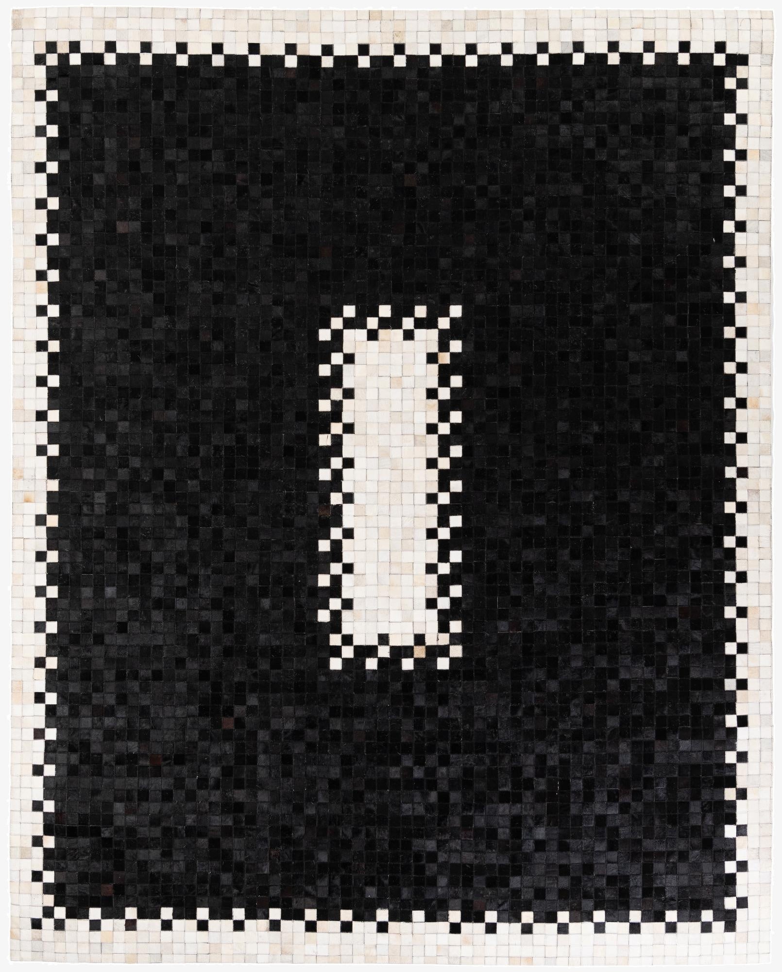  8' 1 x 10' 1 Cowhide Stocks Rug