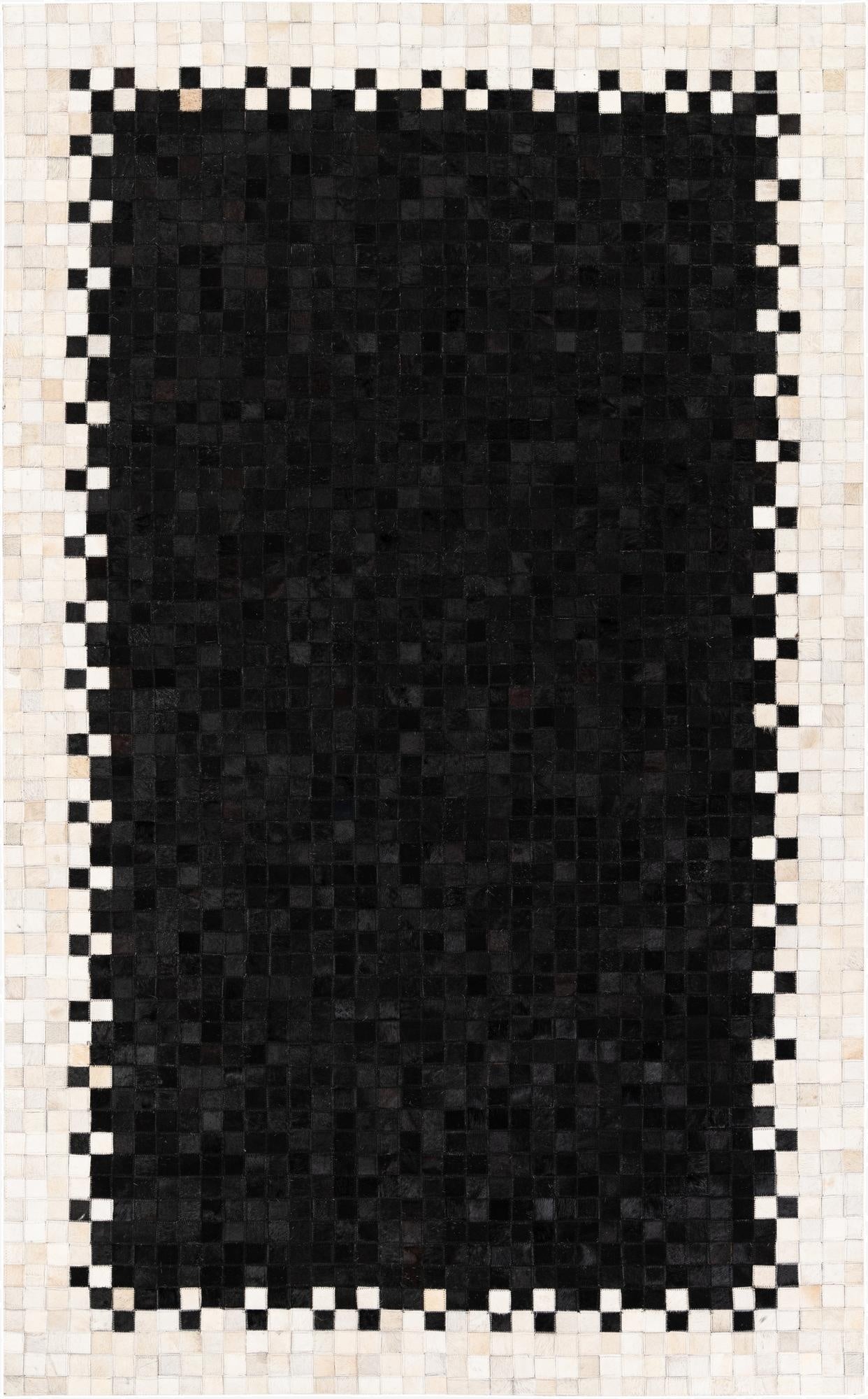  4' 10 x 7' 9 Cowhide Stocks Rug