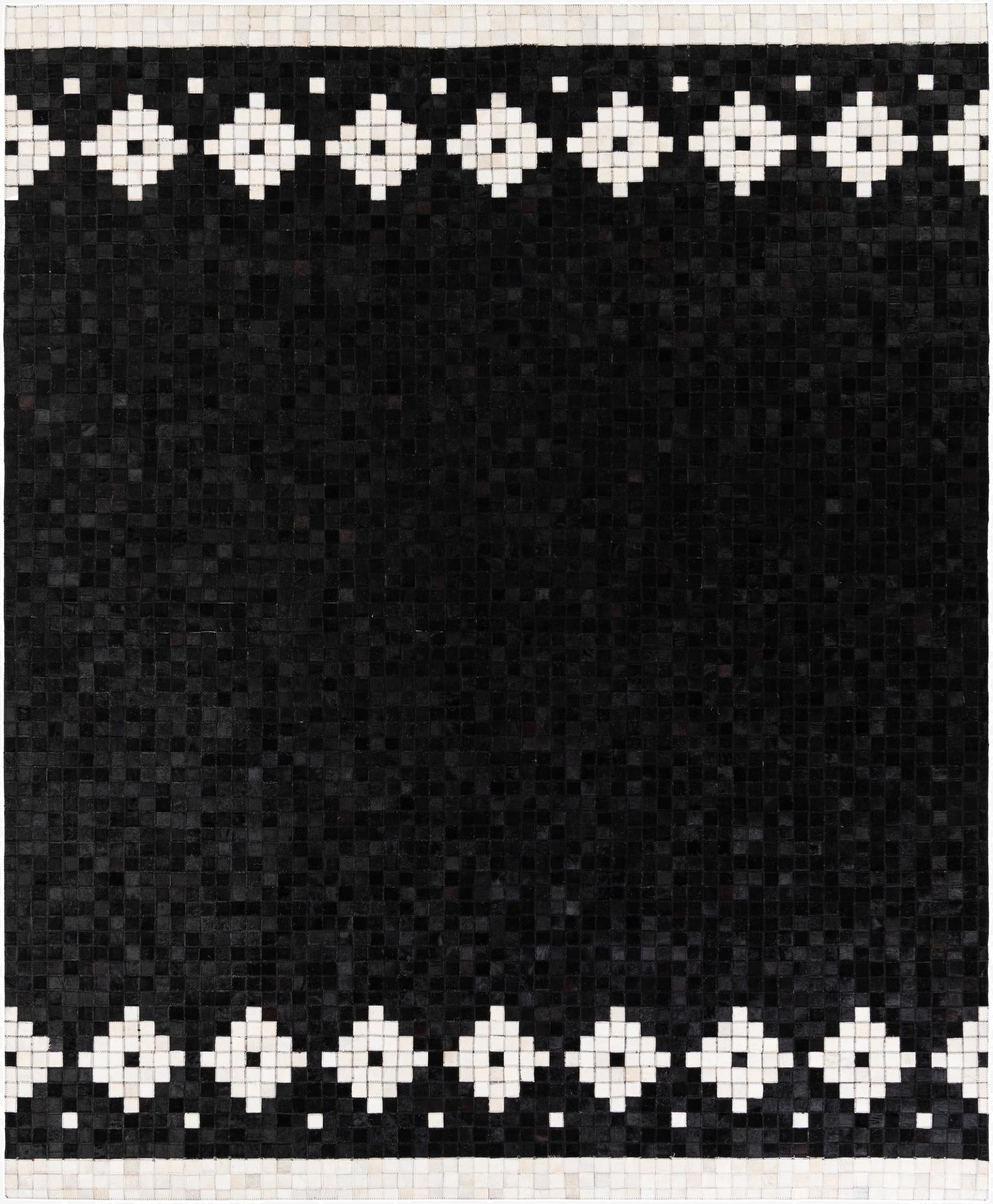  8' 1 x 9' 11 Cowhide Stocks Rug