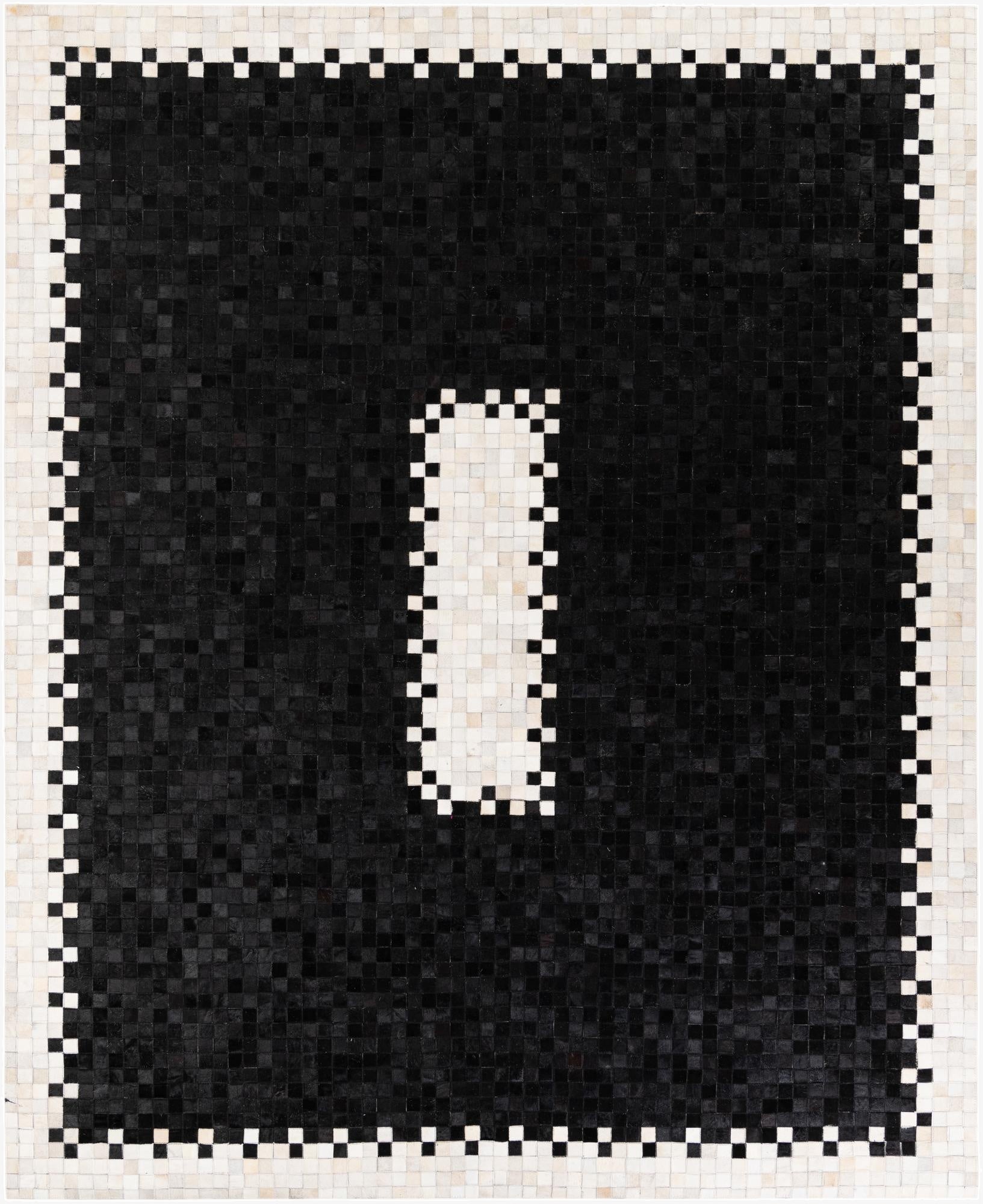  8' 1 x 10' Cowhide Stocks Rug