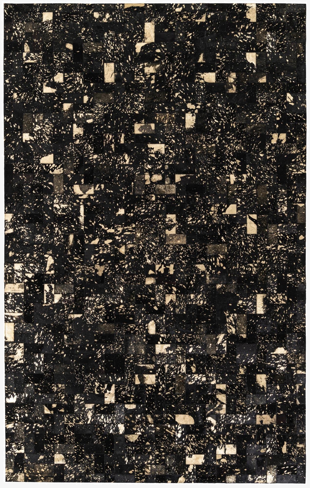 5' x 7' 11 Cowhide Stocks Rug