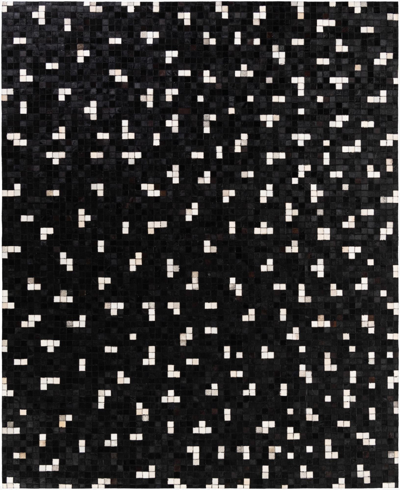  7' 11 x 9' 8 Cowhide Stocks Rug