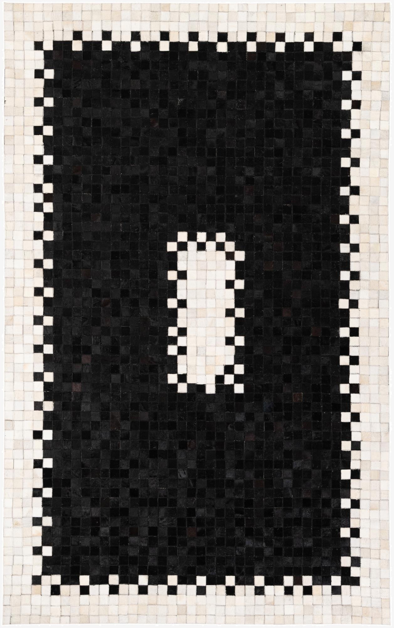  4' 11 x 7' 11 Cowhide Stocks Rug