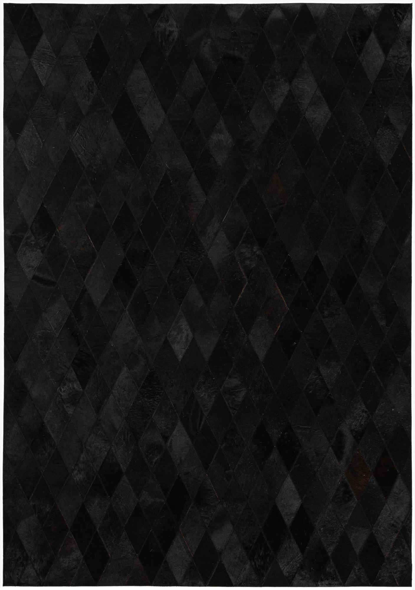  4' 7 x 6' 6 Cowhide Stocks Rug