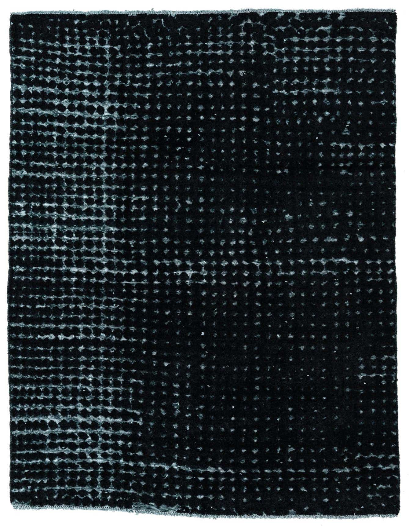 A 5x8 rectangular Darya rug by Rugs.com, featuring a modern black and gray textured dotted pattern, ideal for a living room or office.