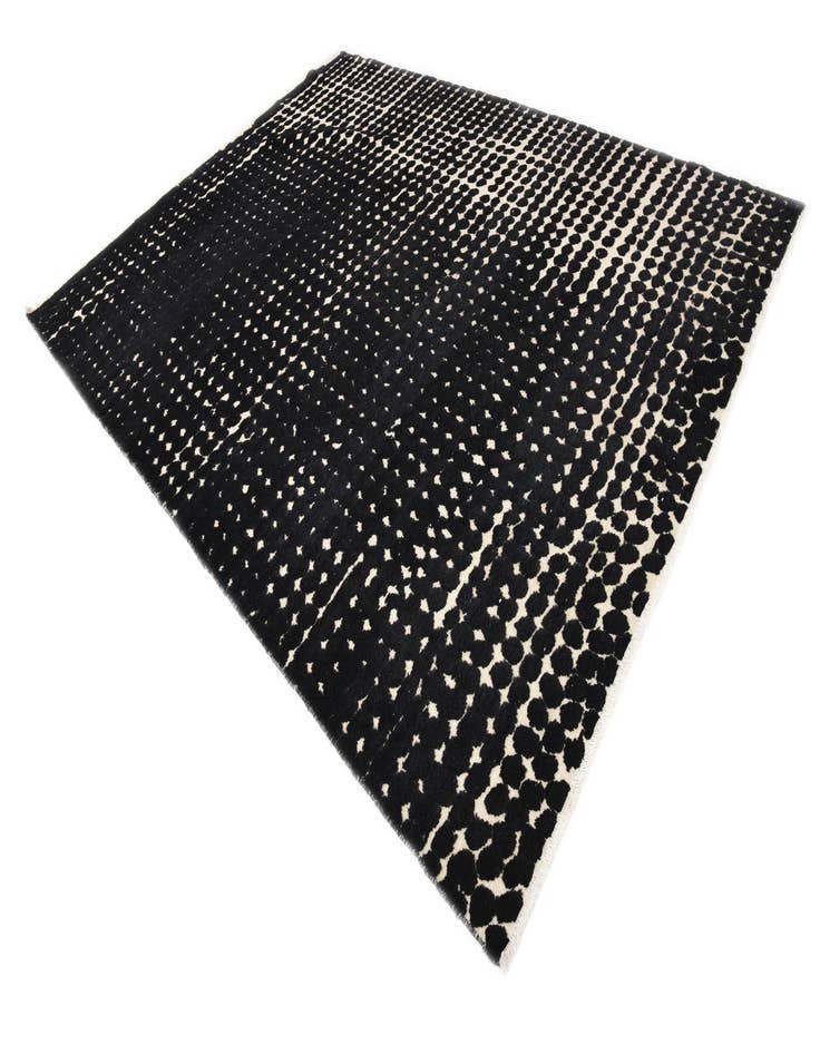 Detail image of  8' 10 x 12'  Hand Knotted Darya Wool Rug