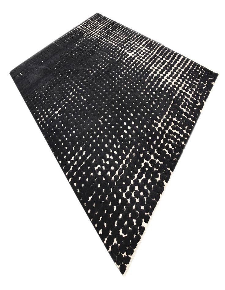 Detail image of  8' 10 x 12'  Hand Knotted Darya Wool Rug