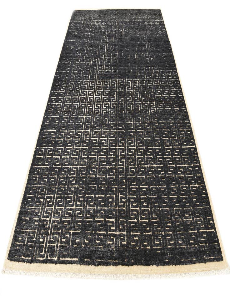 Detail image of  6' 7 x 10'  Hand Knotted Darya Wool Rug